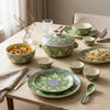 Aranya Heritage Botanical 37-Piece Stoneware Dinner Set