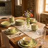 Aranya Heritage Botanical 37-Piece Stoneware Dinner Set