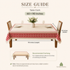 Handblock Slub Cotton Tablecloth- Tuscan Heritage | AZO Free Cotton | Jaipur Artisan