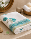 Laguna Bloom Artisan Cotton Waffle Bath Towel – 30 x 60 Inch