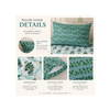 400 TC Percale Cotton Flat Bedsheet —  Aqua Geometric | Handblock Print | Jaipur Artisan | AZO Free