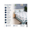 400 TC Percale Cotton Flat Bedsheet — Celeste Bloom | Handblock Print | Jaipur Artisan | AZO Free