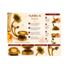 Pure Brass Antique Akhand Diya | Set of 3 Detachable Pieces | Moradabad Artisan | Festive Home Decor