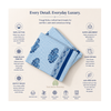 Hand Block Printed Cotton Waffle Hand Towels Set of 2- Neel Pushp | Soft & absorbent