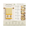 Hand Block Printed Cotton Waffle Hand Towels Set of 2-Marigold Bloom | Soft & absorbent
