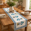 Amalfi Bloom Artisan Canvas Table Runner – 13×72 Inches