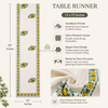 Sunflower Bloom Artisan Canvas Table Runner – 13 × 72 Inches