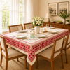 Tuscan Heritage Artisan Slub Cotton Tablecloth – 6 Seater (60 x 90 Inches)