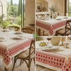 Tuscan Heritage Artisan Slub Cotton Tablecloth – 6 Seater (60 x 90 Inches)