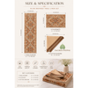 Terracotta Heritage Kilim-Inspired 6-Seater Dining Table Linen Set