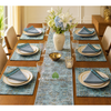 Celeste Kilim Luxe Dining Table Linen Set – 13x72 Runner, 6 Placemats & 6 Cotton Napkins