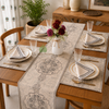 Ivory Heritage Kilim-Inspired Dining Table Linen Set – 6 Seater