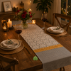 Mandala Stripe Artisan Handcrafted Table Runner
