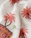 Peach Blossom Cotton Waffle Bath Towel – 30 x 60 Inch