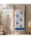 Misty Azure Floral Waffle Bath Towel | 30 x 60 Inch