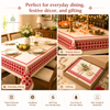 Handblock Slub Cotton Tablecloth- Tuscan Heritage | AZO Free Cotton | Jaipur Artisan
